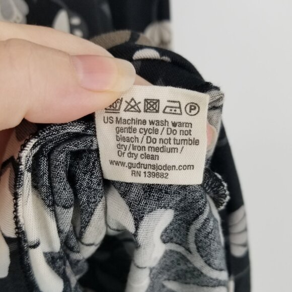 Gudrun Sjoden Neutral Floral Dress -L- Lagenlook, Cottagecore, Prairie & More - Picture 7 of 7